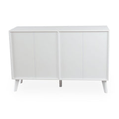 Commode Carnes 6 tiroirs cannage L120cm blanc
