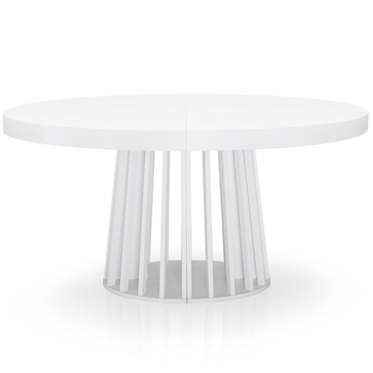 Table ronde extensible Eliza Blanc