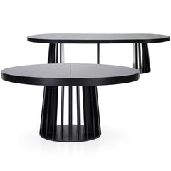 Table ronde extensible Eliza Noir