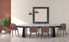 Table extensible ovale Avintos noir