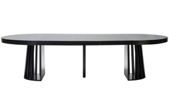 Table ronde extensible Eliza Noir
