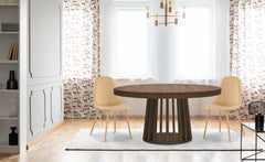 Table ovale extensible Eliza Bois noisette