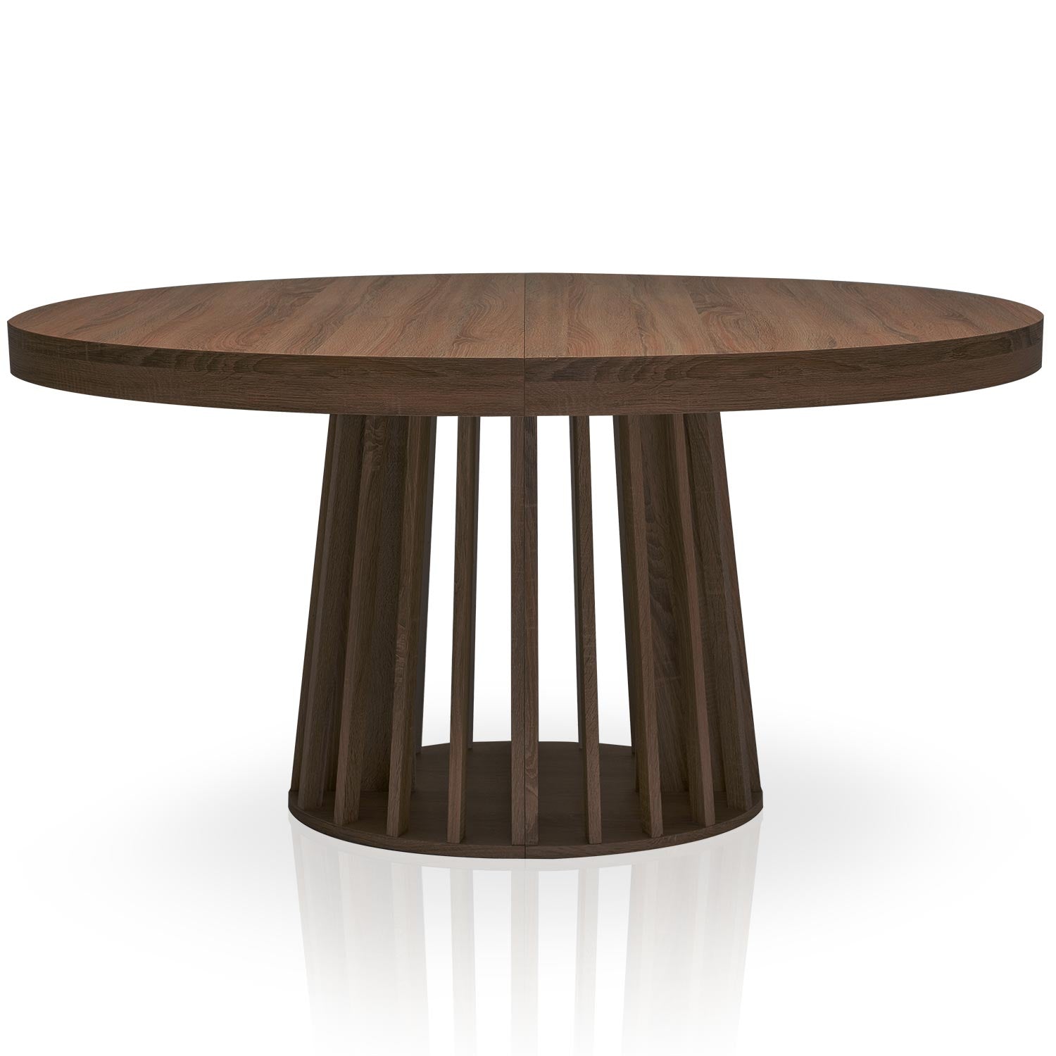 Table ovale extensible Eliza Bois noisette