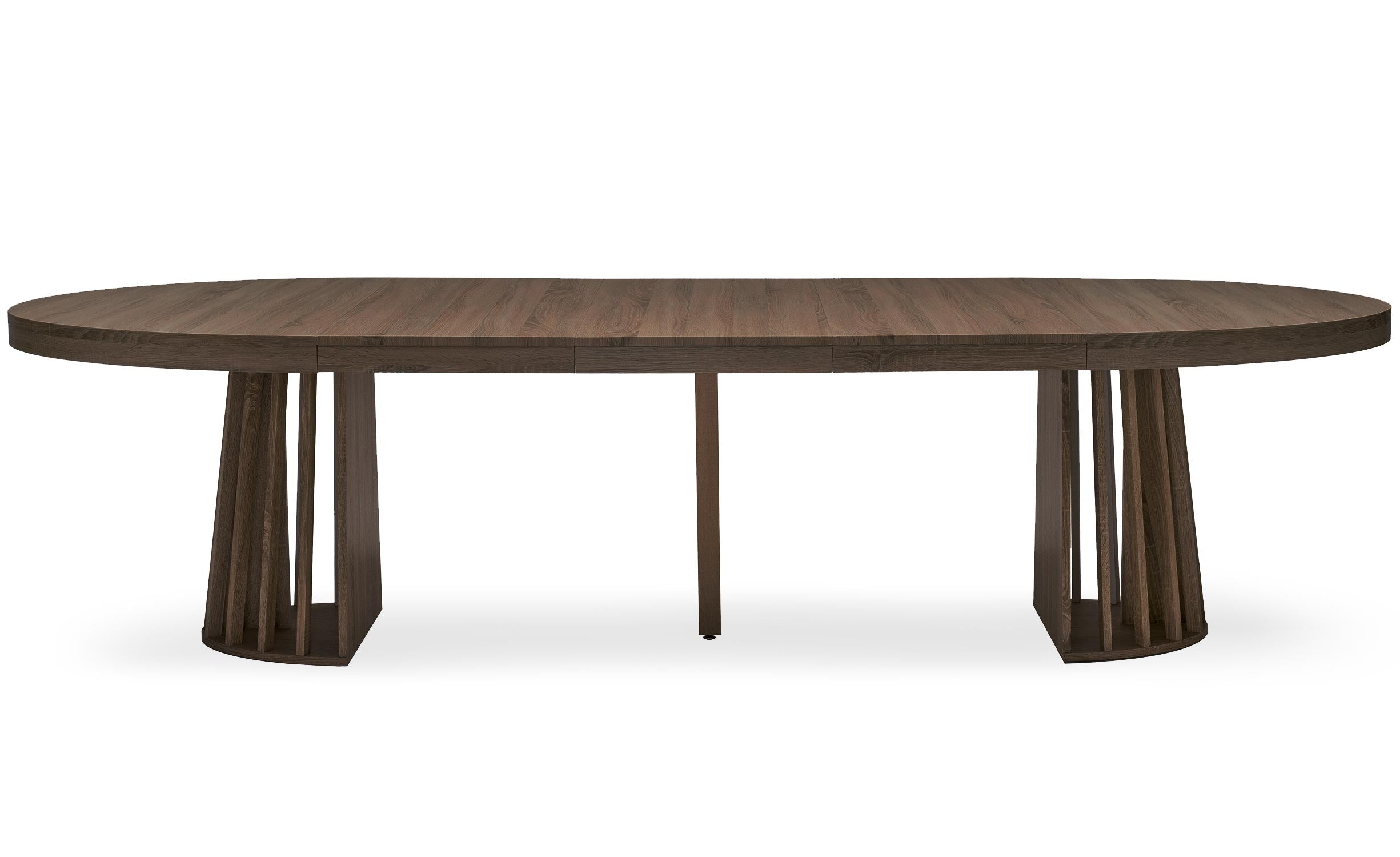Table ovale extensible Eliza Bois noisette