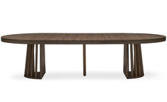 Table ovale extensible Eliza Bois noisette