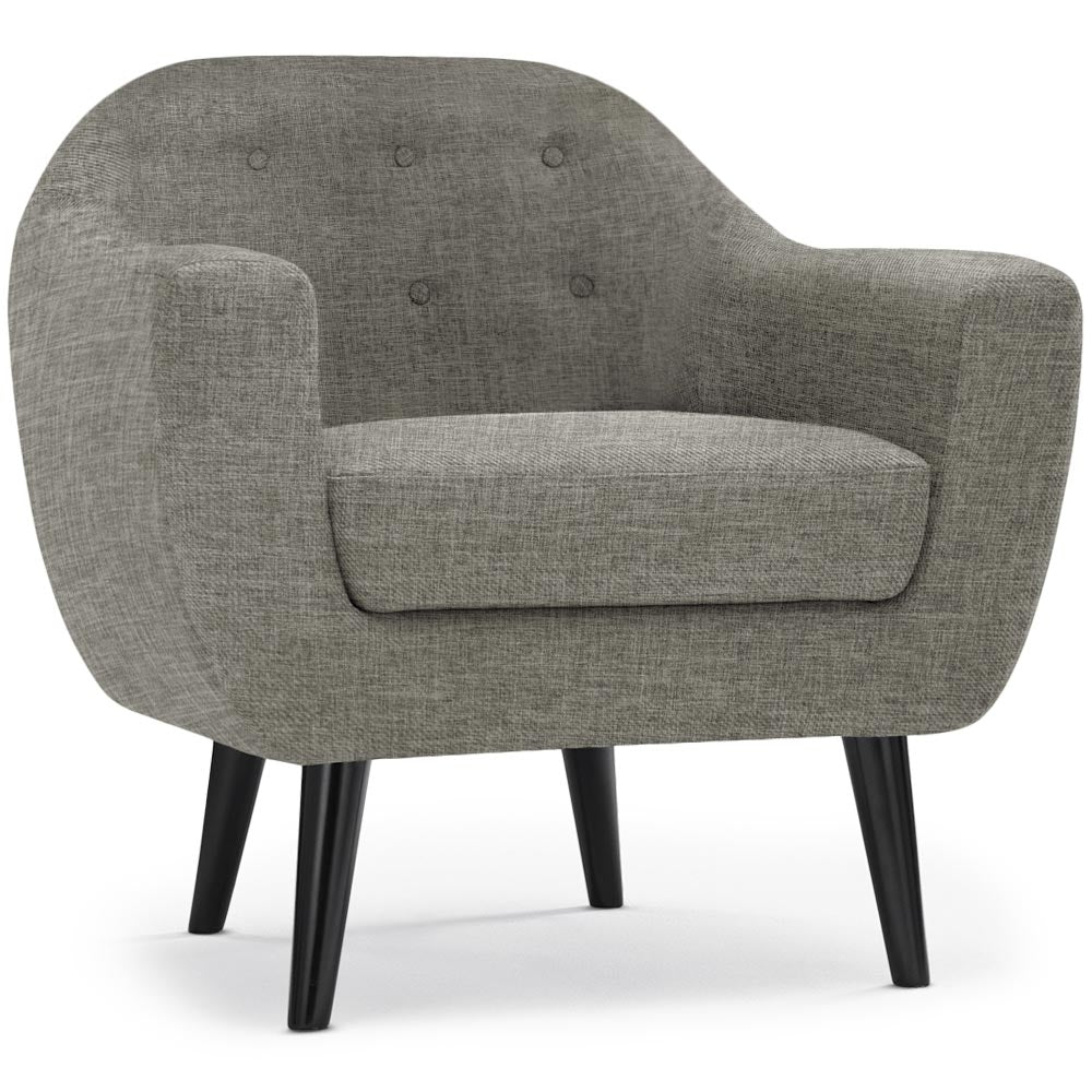 Fauteuil scandinave Fidelio Tissu Taupe