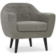 Fauteuil scandinave Fidelio Tissu Taupe