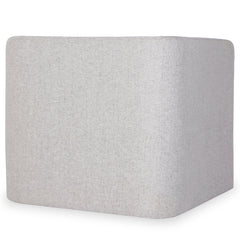Fauteuil cubique Calian en tissu gris