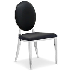 Lot de 2 tabourets de bar Annel simili noir