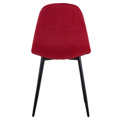 Lot de 4 tabourets Alcelio velours rouge