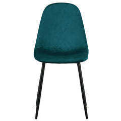 Lot de 4 tabourets Alcelio velours vert