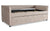 Lit gigogne Anitte velours taupe
