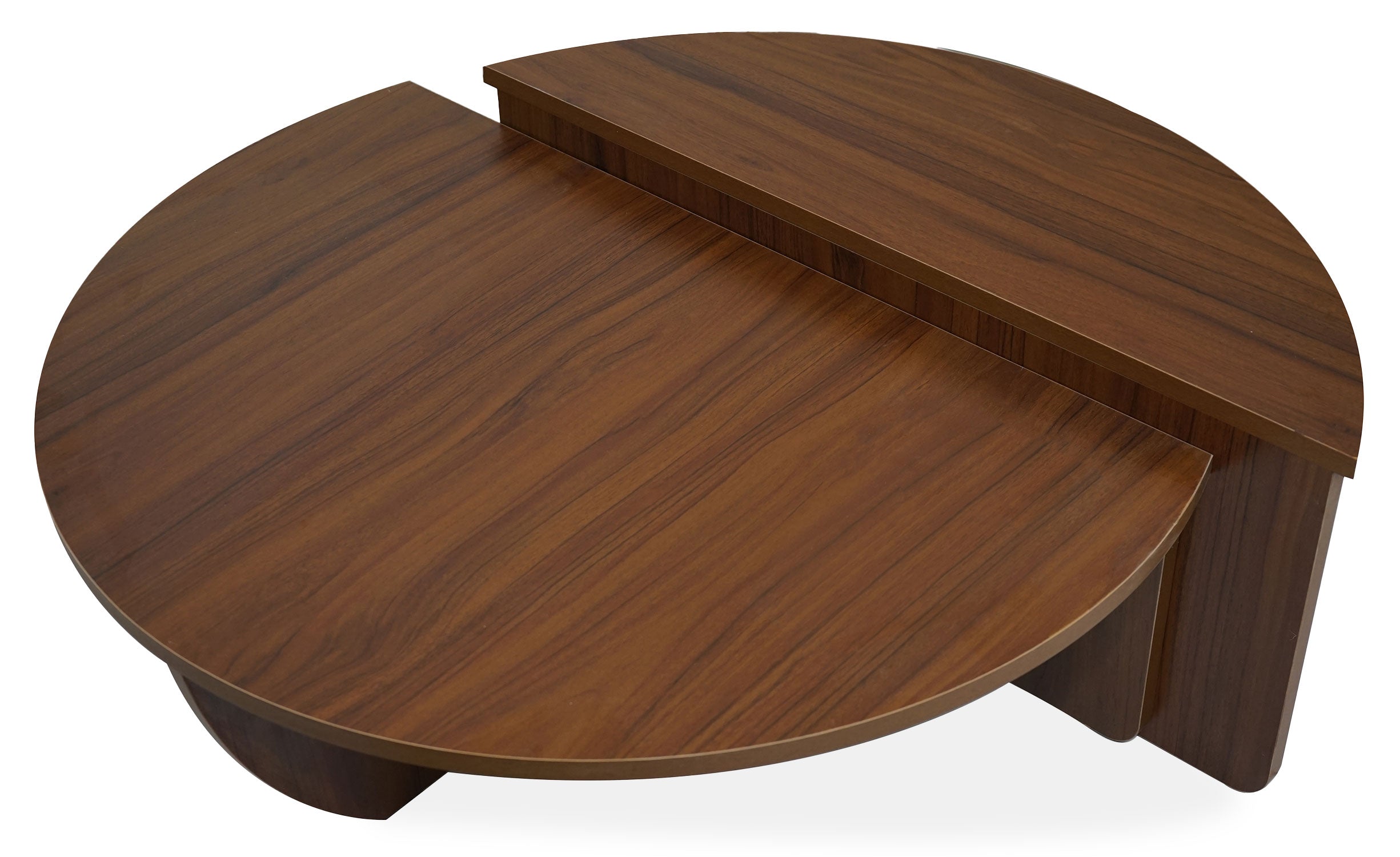 Set de 2 tables basses design Glowik Bois Noisette