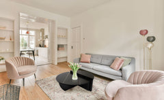 Ensemble de 2 tables basses Callio effet marbre noir