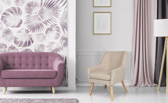 Fauteuil en tissu Alis beige scandinave