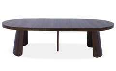 Table ronde extensible Henriette Bois noisette