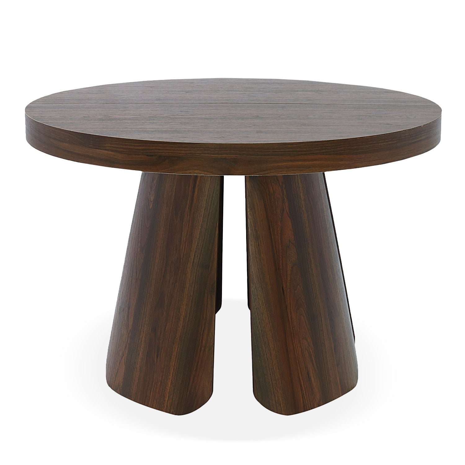 Table ronde extensible Henriette Bois noisette