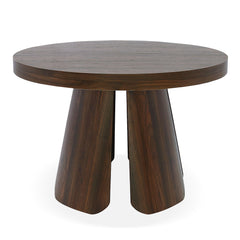 Table ronde extensible Henriette Bois noisette