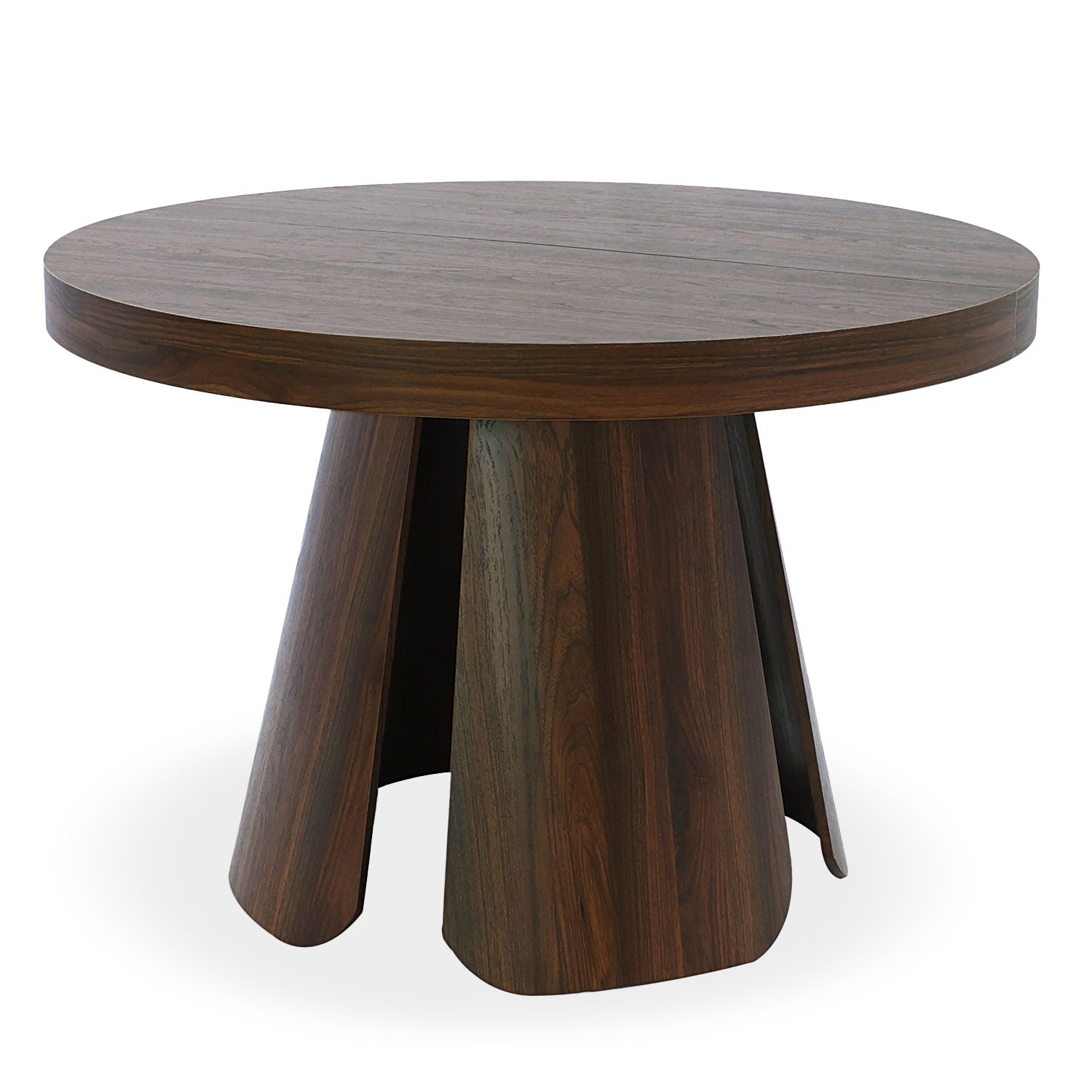 Table ronde extensible Henriette Bois noisette