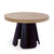 Table extensible ronde Binate chêne clair pieds noir