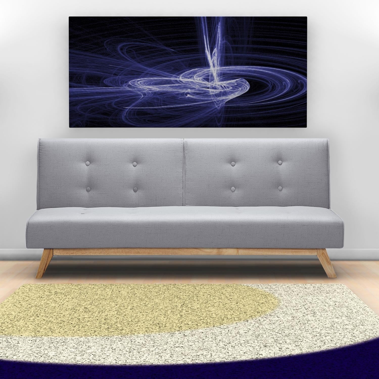 Canapé convertible scandinave Yazu Gris Clair