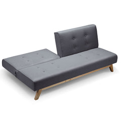 Canapé scandinave convertible gris foncé