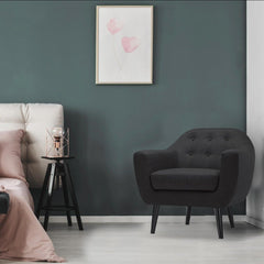 Fauteuil Fidelio Tissu Noir