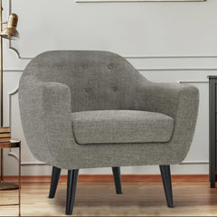 Fauteuil scandinave Fidelio Tissu Taupe