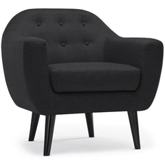 Fauteuil Fidelio Tissu Noir