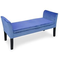 Banquette-coffre Idor Velours Bleu