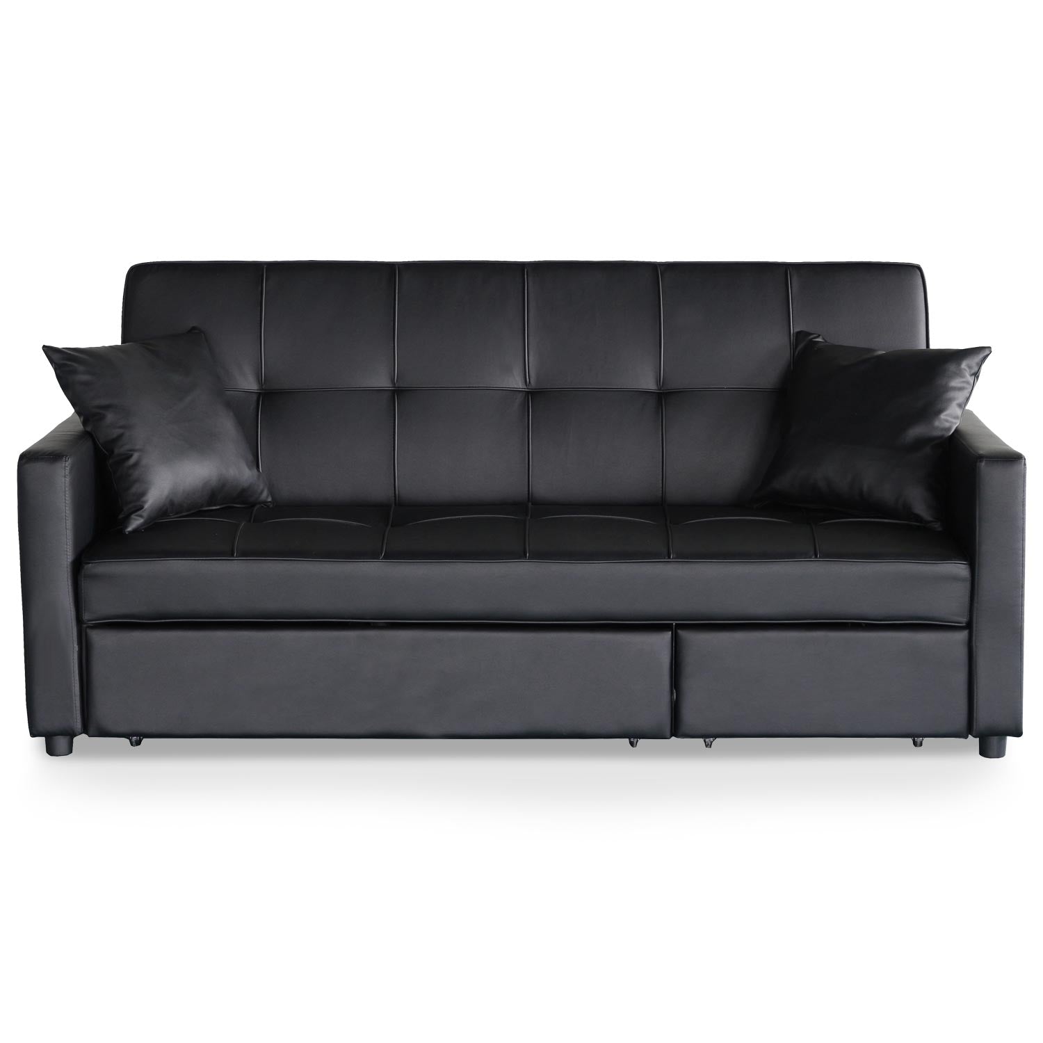 Canapé convertible 3 places Julieta Noir