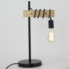 Lampe de table Hyara Noir et Bois