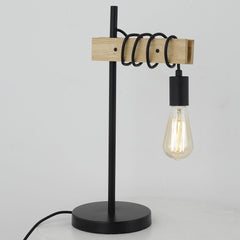 Lampe de table Hyara Noir et Bois