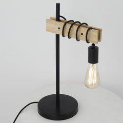 Lampe de table Hyara Noir et Bois