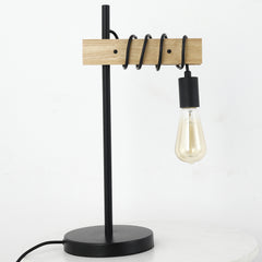 Lampe de table Hyara Noir et Bois