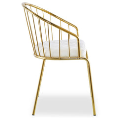 Lot de 2 fauteuils Baban en simili cuir blanc