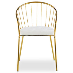 Lot de 2 fauteuils Baban en simili cuir blanc