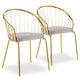 Lot de 2 fauteuils Baban en velours taupe