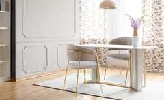 Lot de 4 chaises en velours taupe Azia