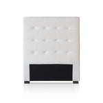 Tête de lit capitonnée 90cm en tissu bouclette crème