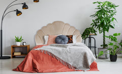 Tête de lit Mermaid 140 cm Velours Taupe