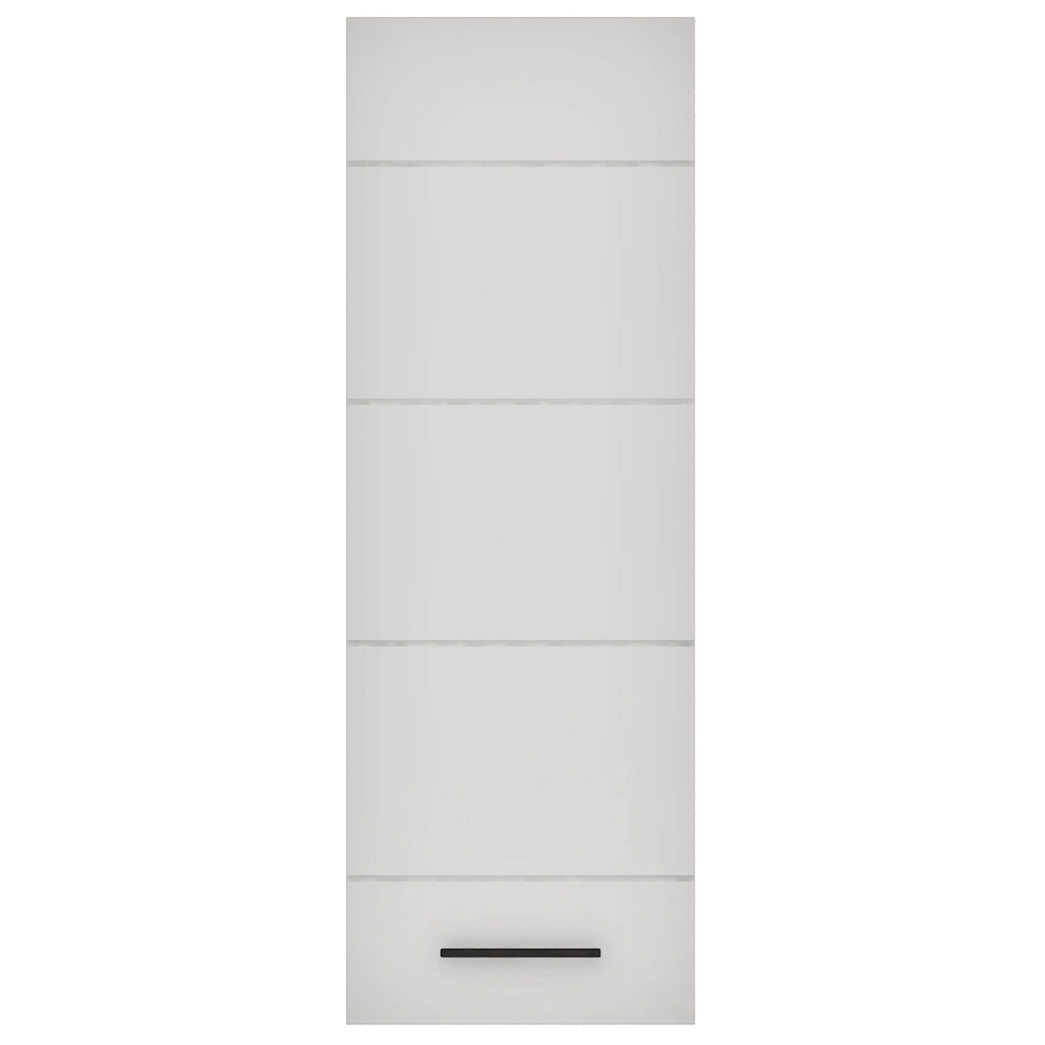 Meuble à étagères avec porte Biancom L38xH110cm Blanc brillant