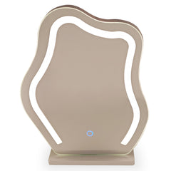 Coiffeuse Cluedo avec miroir et 5 tiroirs arrondis, L102cm noir