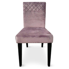 Lot de 8 chaises matelassées Milo Velours Rose