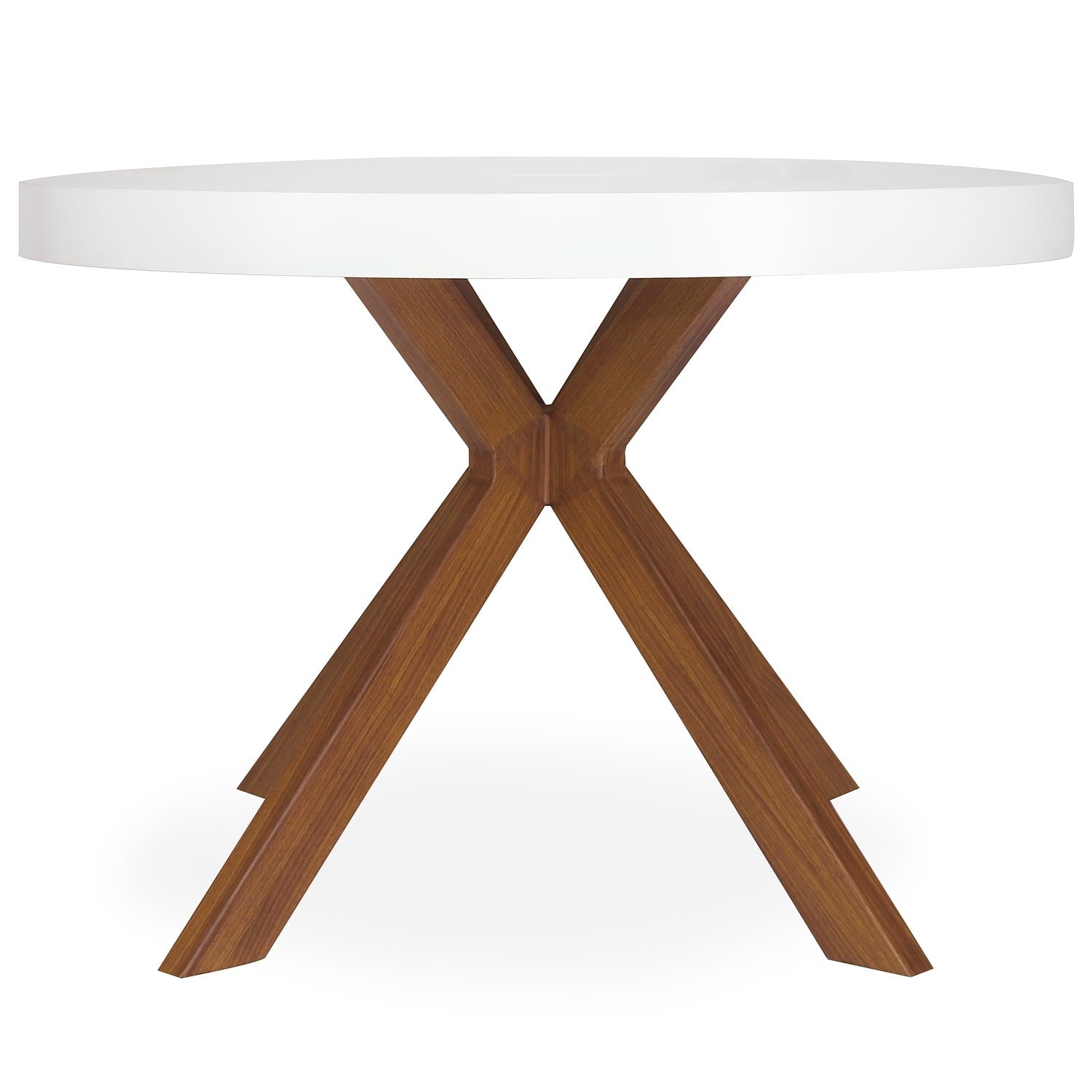 Table ronde extensible Myriade Blanc