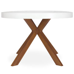 Table ronde extensible Myriade Blanc