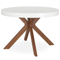 Table ronde extensible Myriade Blanc