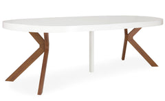Table ronde extensible Myriade Blanc