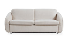 Canapé convertible express Naturali Tissu bouclette Crème