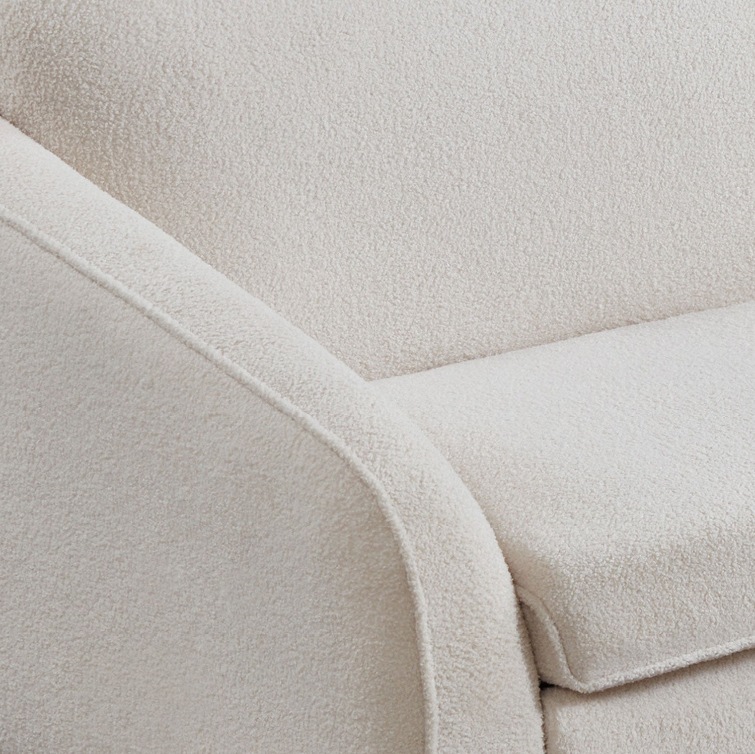 Canapé convertible express Naturali Tissu bouclette Crème